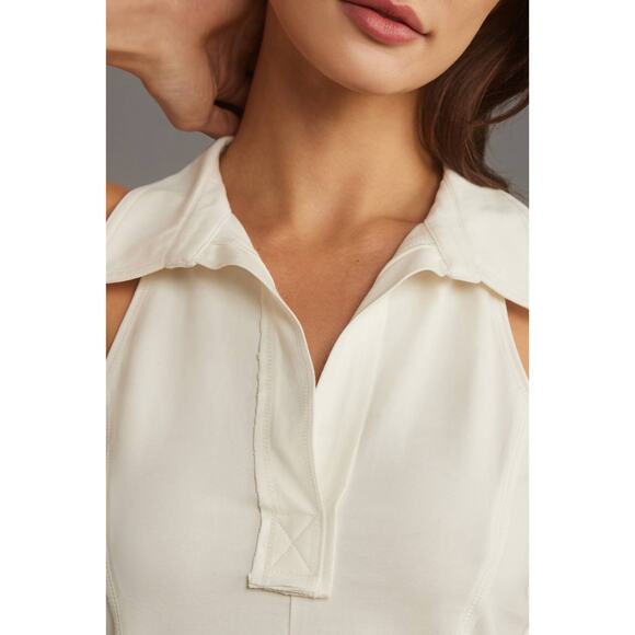 Anthropologie Pilcro NWT Reworked Halter White Tank Top, Size Large - Picture 3 of 12